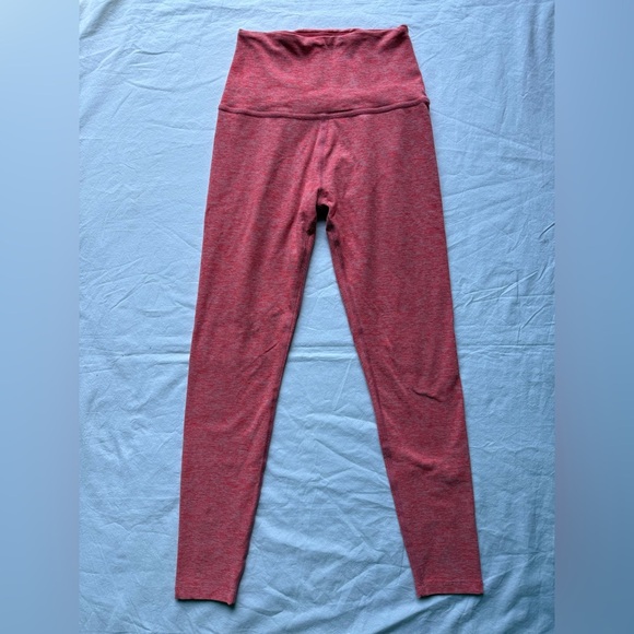 Beyond Yoga Caught In The Midi Space Dye Leggings in Light Pink Heather Small - Picture 4 of 14